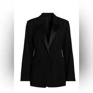 Elegant Black Women's Tuxedo Blazer